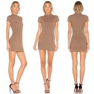 NWT For Love and Lemons Knitz Sweater Mini Dress - Size Large